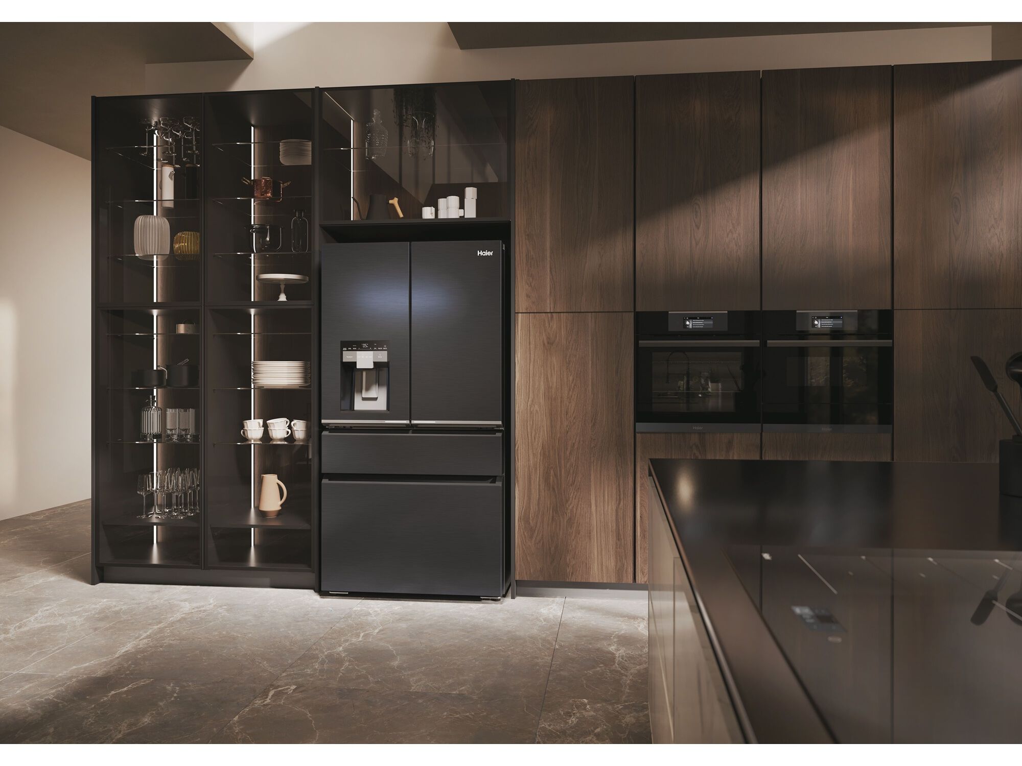 FRIGOR&Iacute;FICO AMERICANO HAIER HFW7918EIMB NO FROST E 601L image number 22