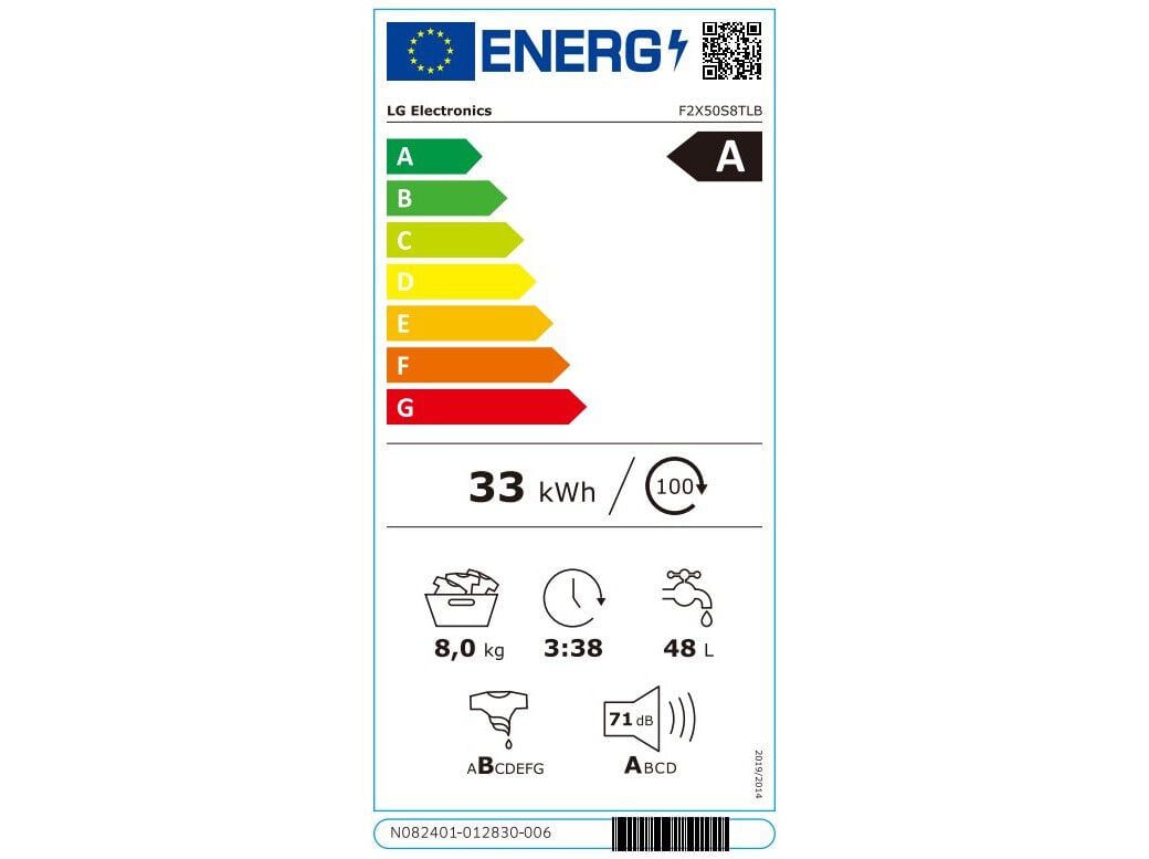 M&Aacute;QUINA LAVAR ROUPA LG F2X50S8TLB BRANCO - BRANCO 1200RPM A 8 KG image number 2