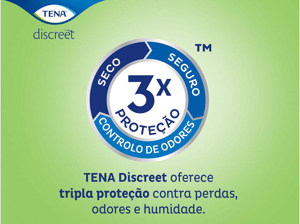 PENSOS INCONTIN&Ecirc;NCIA TENA DISCREET ULTRA MINI 28 UN image number 2