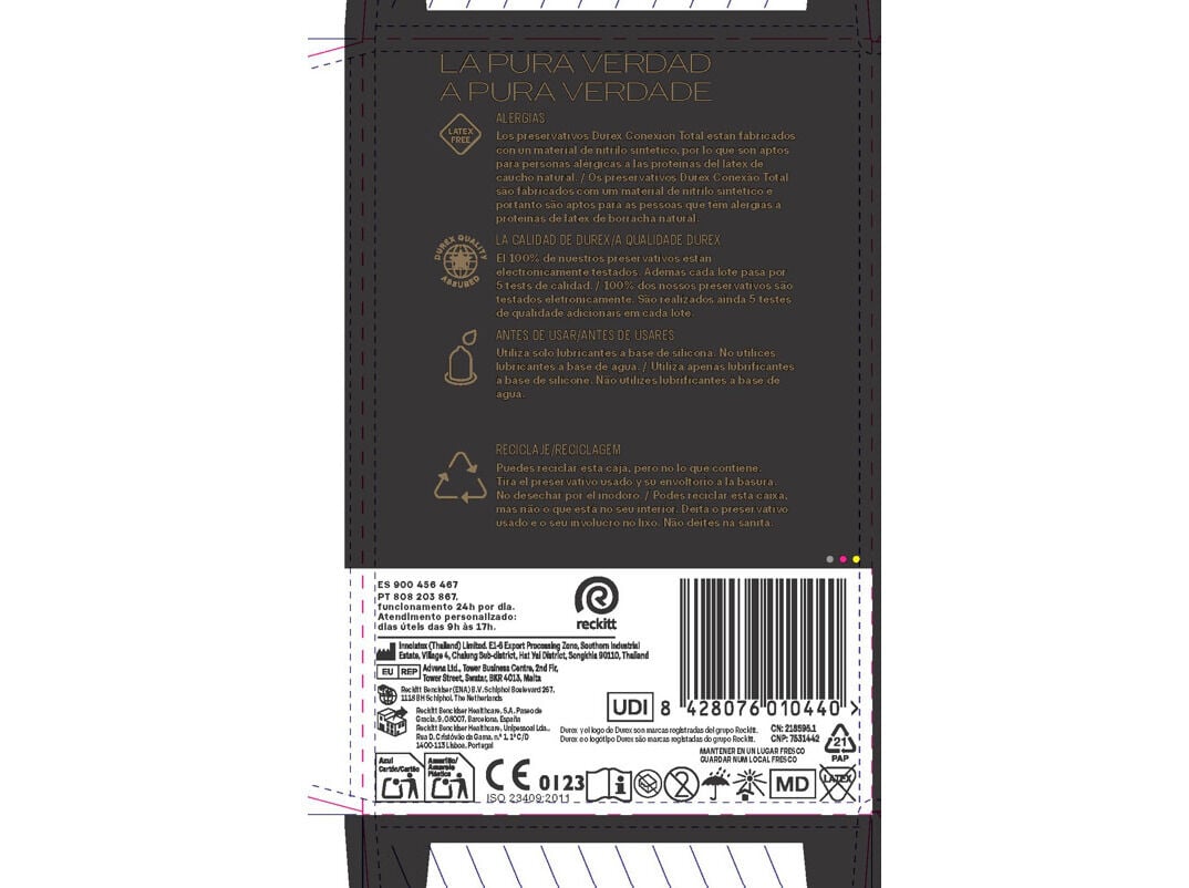 PRESERVATIVOS DUREX CONEX&Atilde;O TOTAL 20 UN image number 1