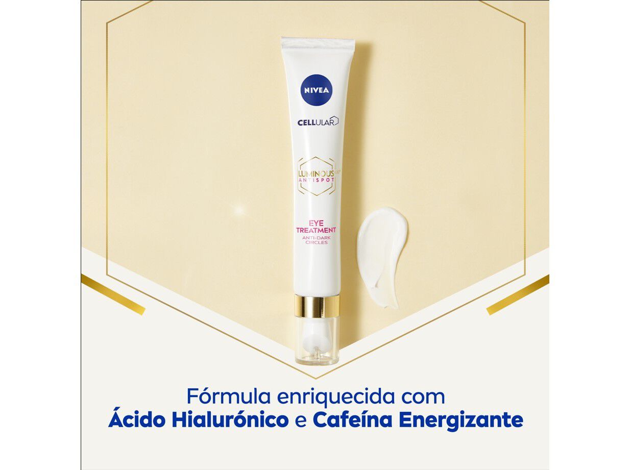 CONTORNO DE OLHOS ANTIOLHEIRAS CELLULAR LUMINOUS 630 NIVEA 15 ML image number 1