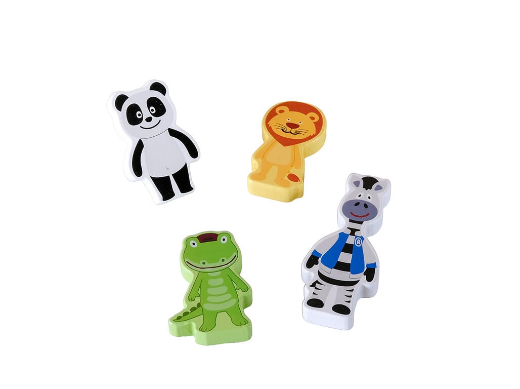 PANDA - CONJUNTO DE FIGURAS MADEIRA image number 2