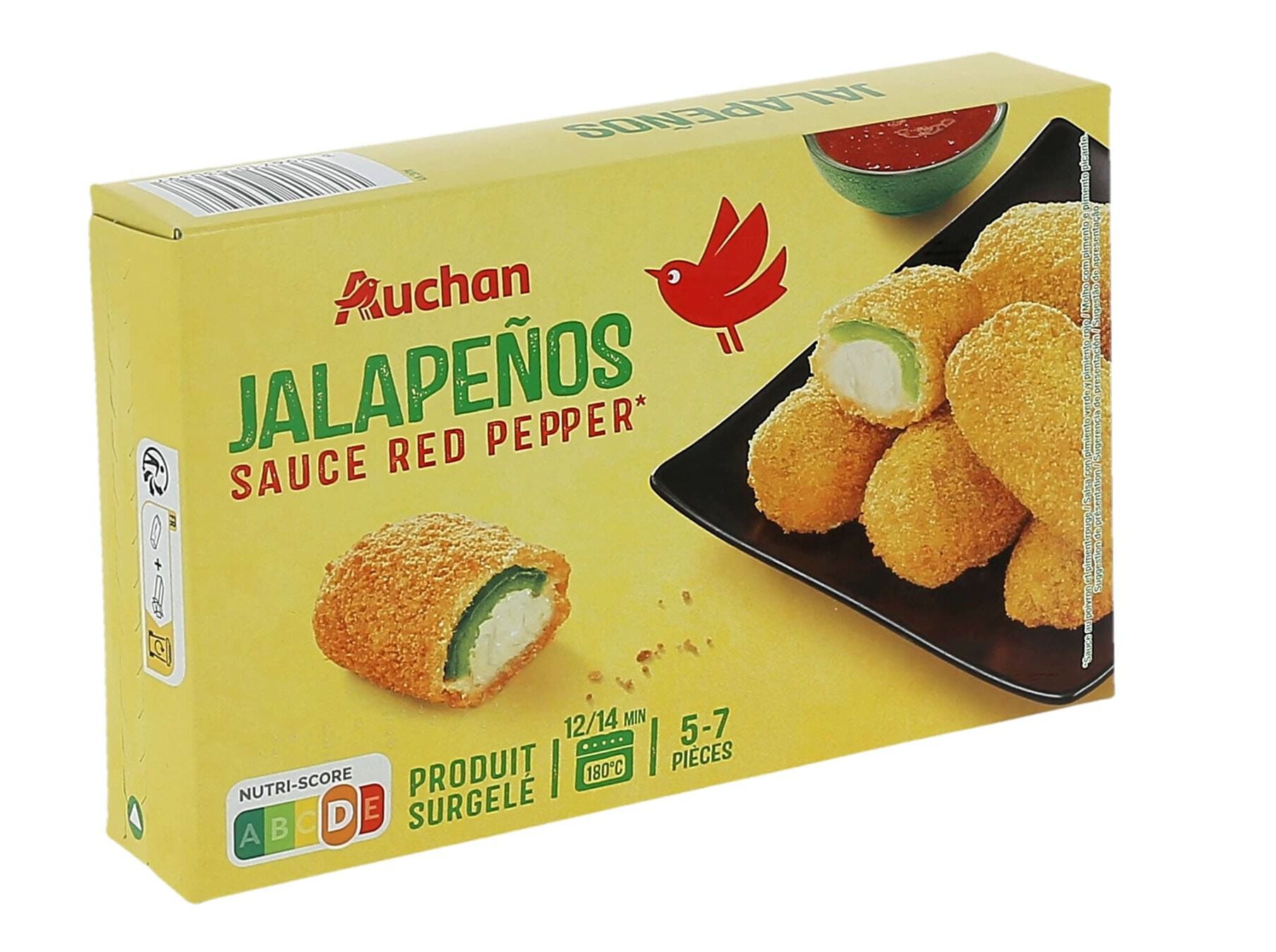 JALAPE&Ntilde;OS AUCHAN MARINADOS COM MOLHO PICANTE 250G image number 1