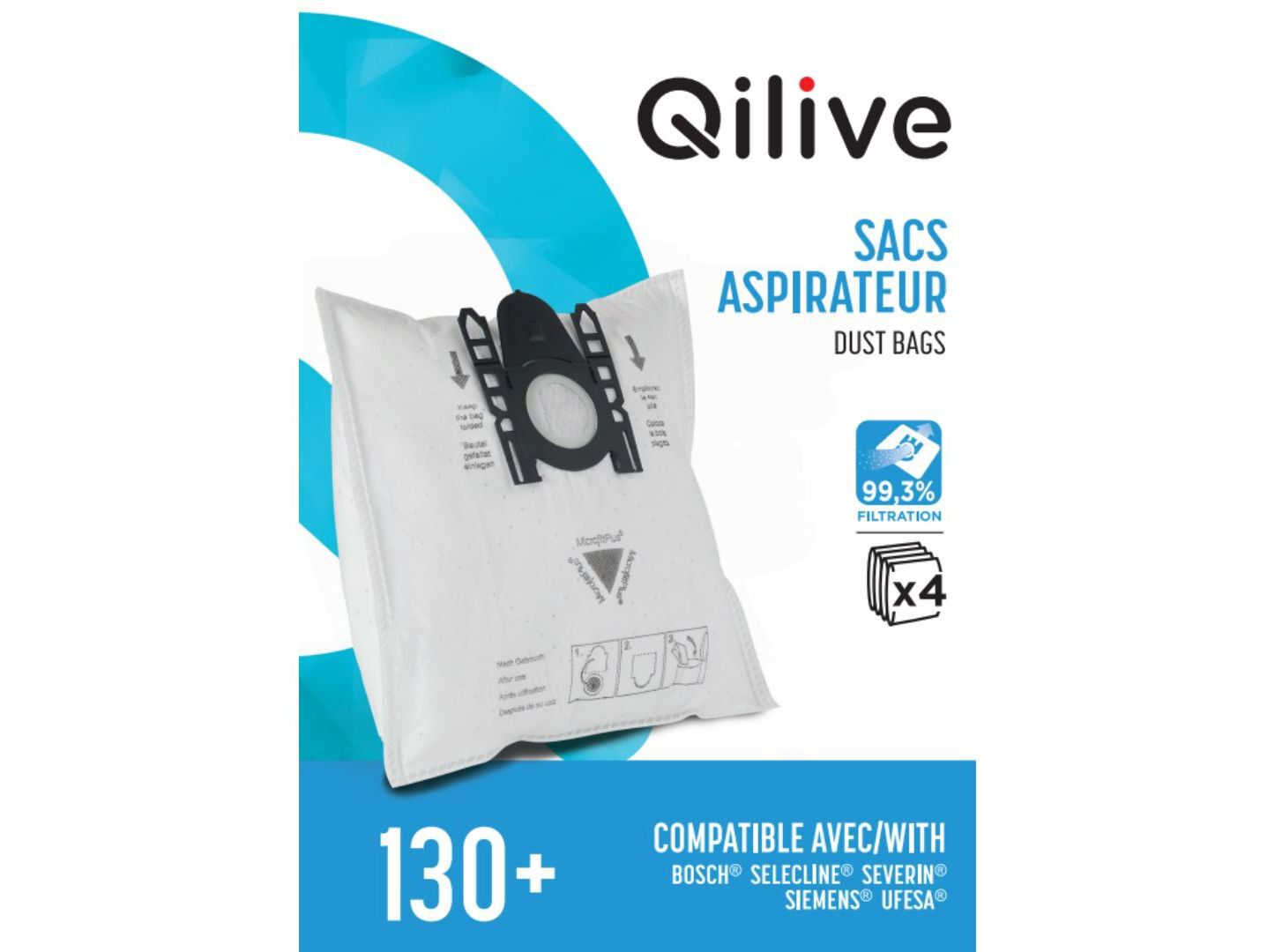 SACO ASPIRADOR QILIVE 130+ 884353