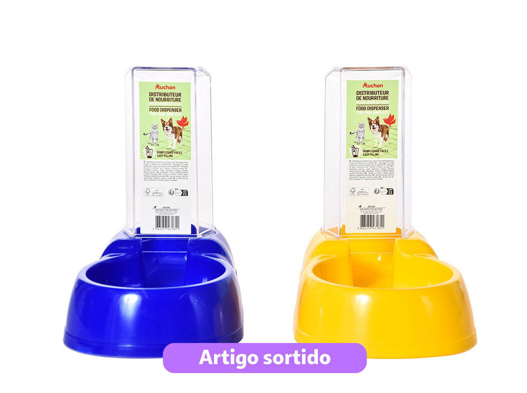 DISTRIBUIDOR DE RA&Ccedil;&Atilde;O AUCHAN PL&Aacute;STICO CORES SORTIDAS