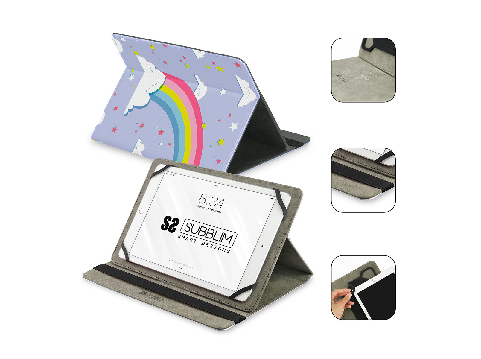 CAPA UNIVERSAL TABLET SUBBLIM AT&Eacute; 10.1" UNICORN image number 2