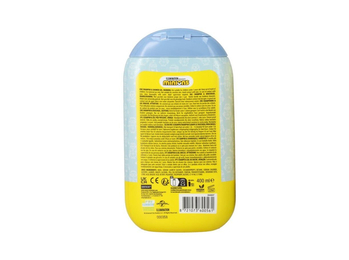 GEL DE BANHO MINIONS AROMA BANANA 400 ML image number 3