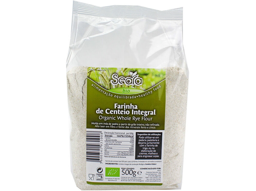 FARINHA CENTEIO INTEGRAL SEARA BIO 500G image number 0