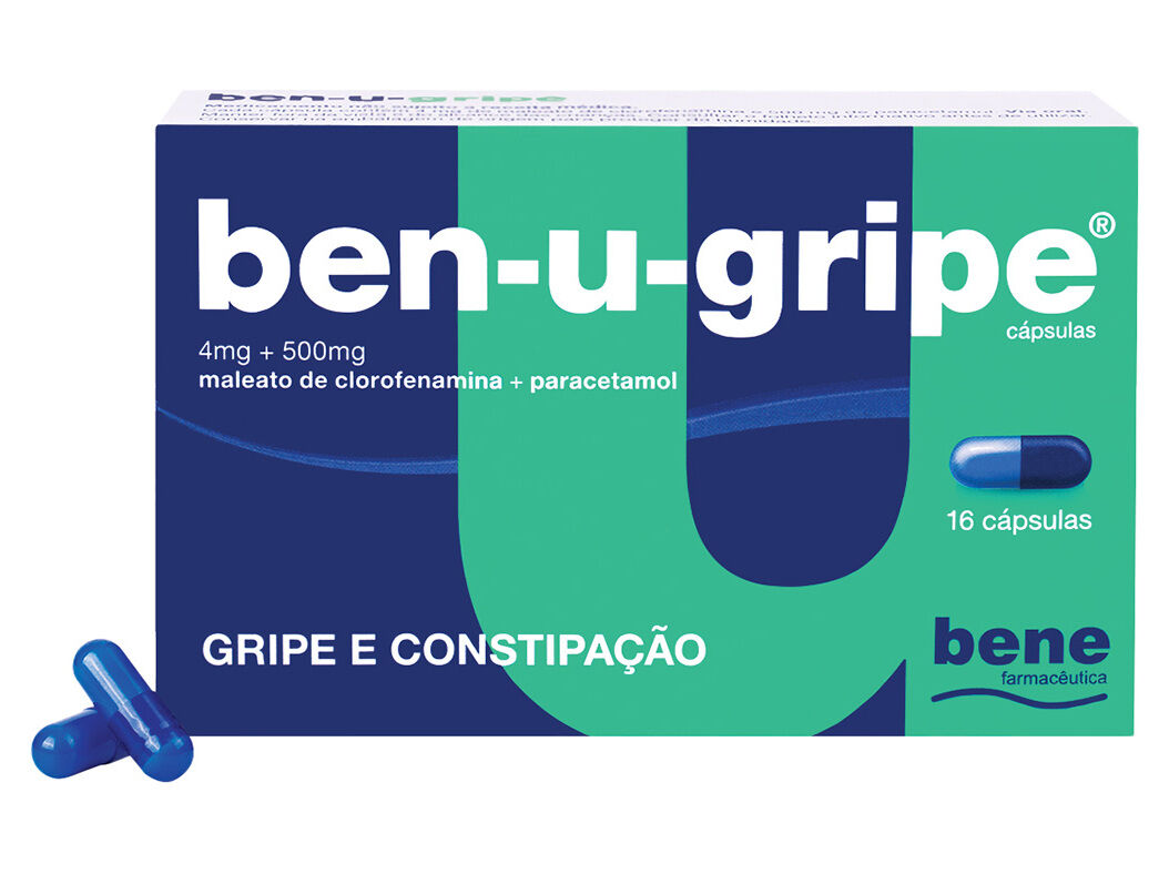 C&Aacute;PSULAS BEN-U-GRIPE 500MG + 4MG 16 C&Aacute;PSULAS
