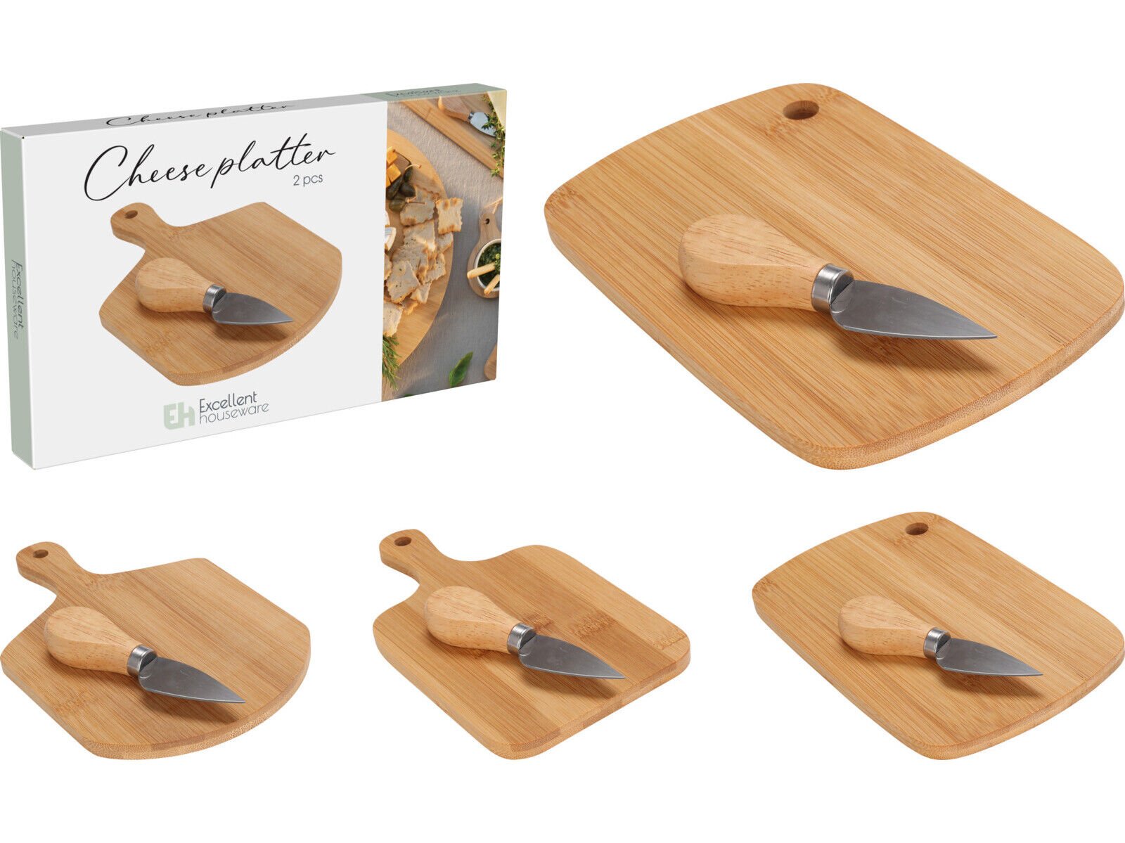 T&Aacute;BUA DE CORTE QUEIJO SET 2 PE&Ccedil;AS MODELOS SORTIDOS image number 1