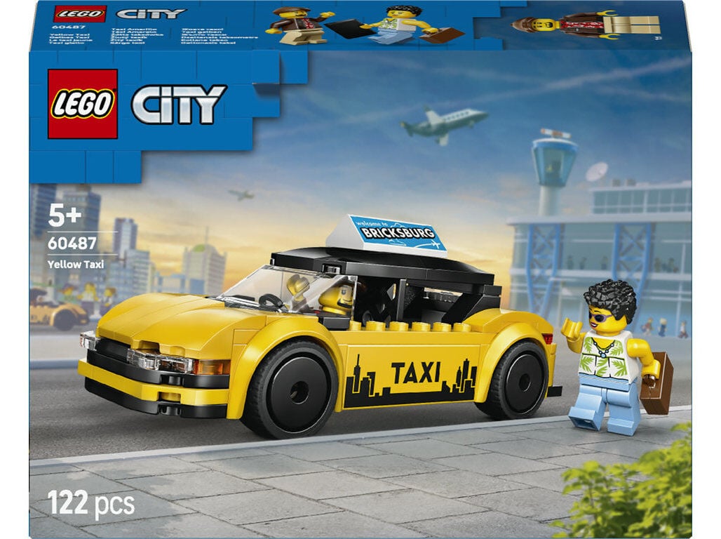 T&Aacute;XI AMARELO LEGO CITY GREAT VEHICLES 60487