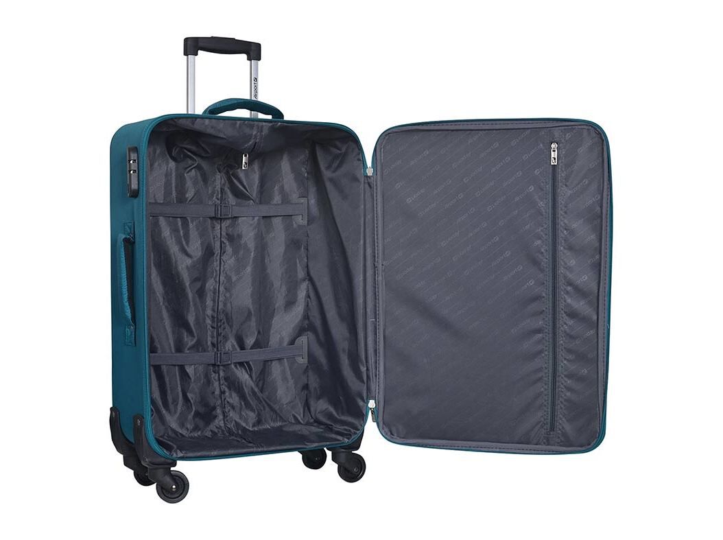 MALA DE VIAGEM M&Eacute;DIA FLEX&Iacute;VEL AIRPORT VERDE 4 RODAS 65CM image number 1