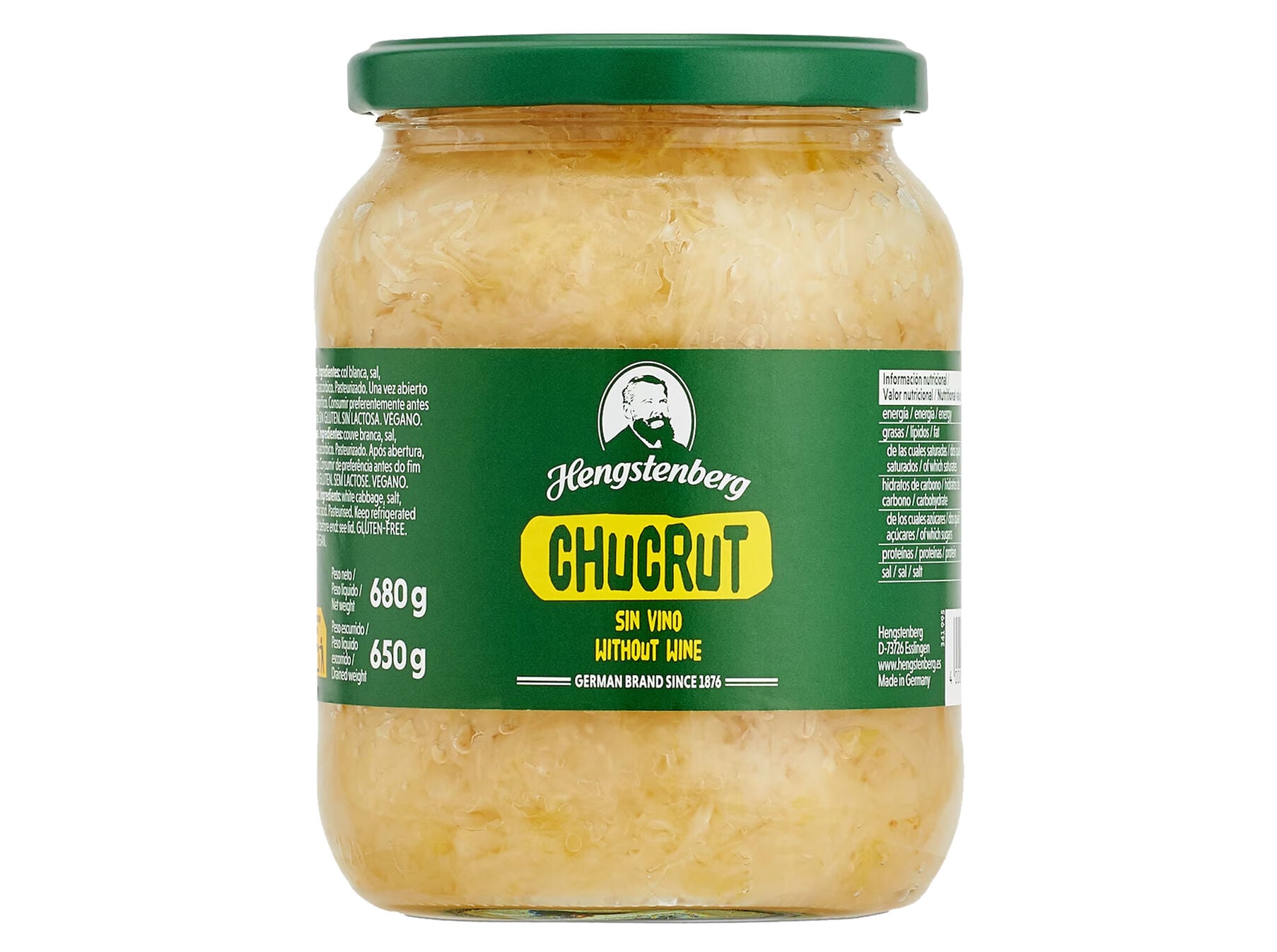 CHUCRUTE HENGSTENBERG COUVE BRANCA 680(650)G image number 0