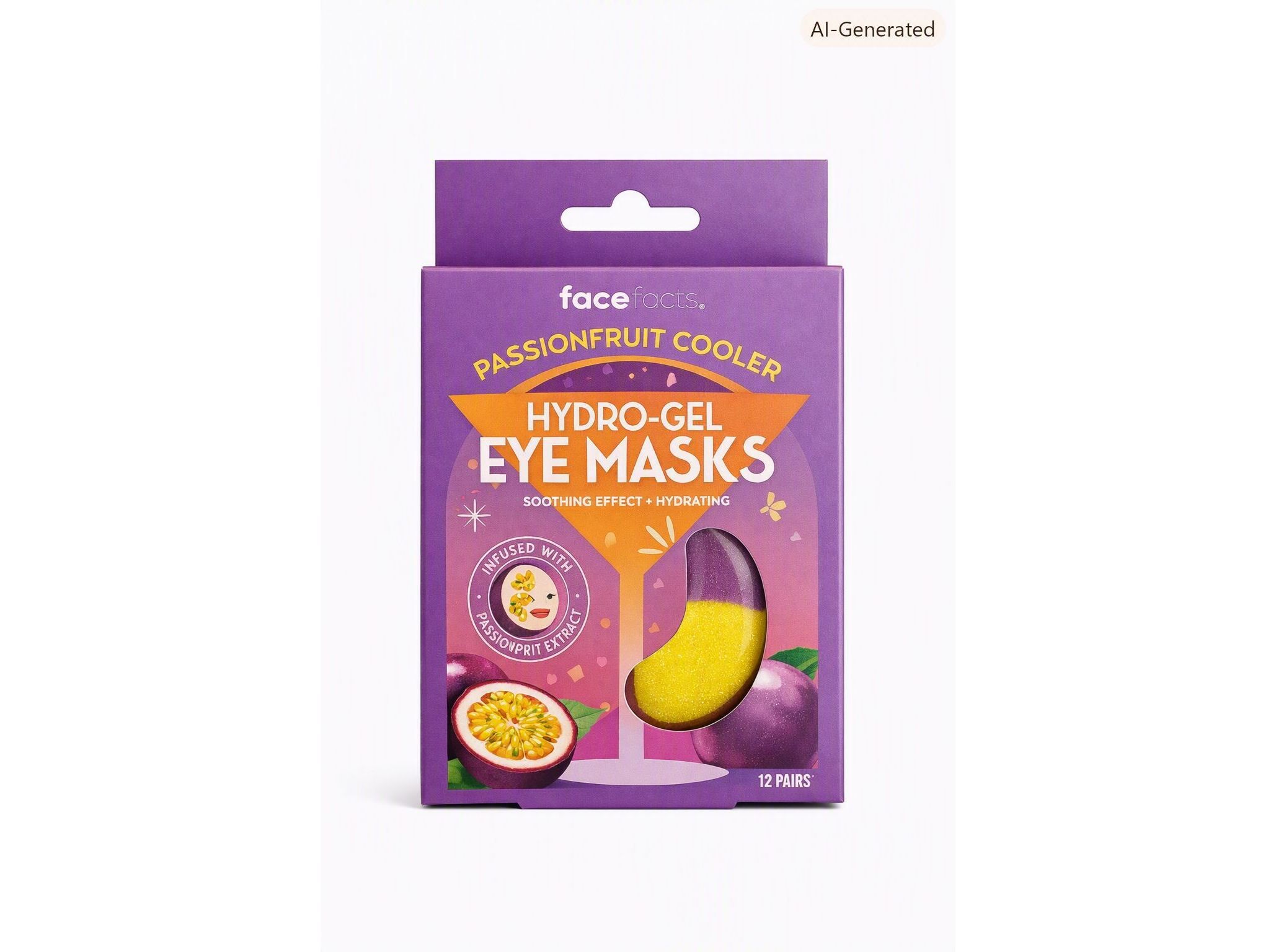 M&Aacute;SCARA OLHOS FACEFACTS PASSIONFRUIT COOLER 4UN image number 1