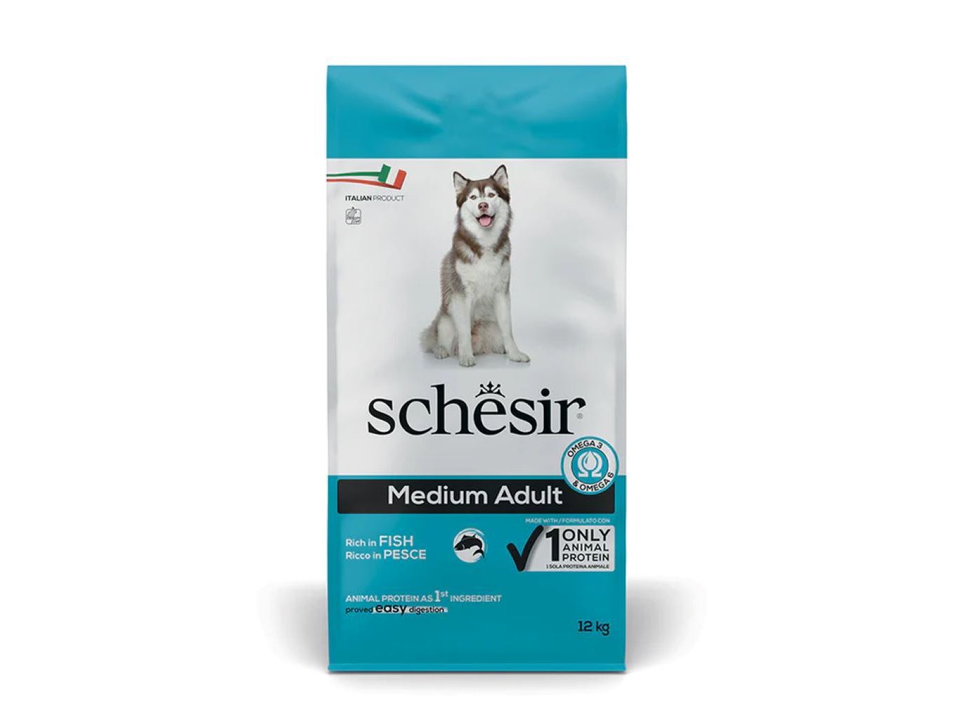 RA&Ccedil;&Atilde;O PARA C&Atilde;O SCHESIR M&Eacute;DIO PEIXE 12KG image number 0