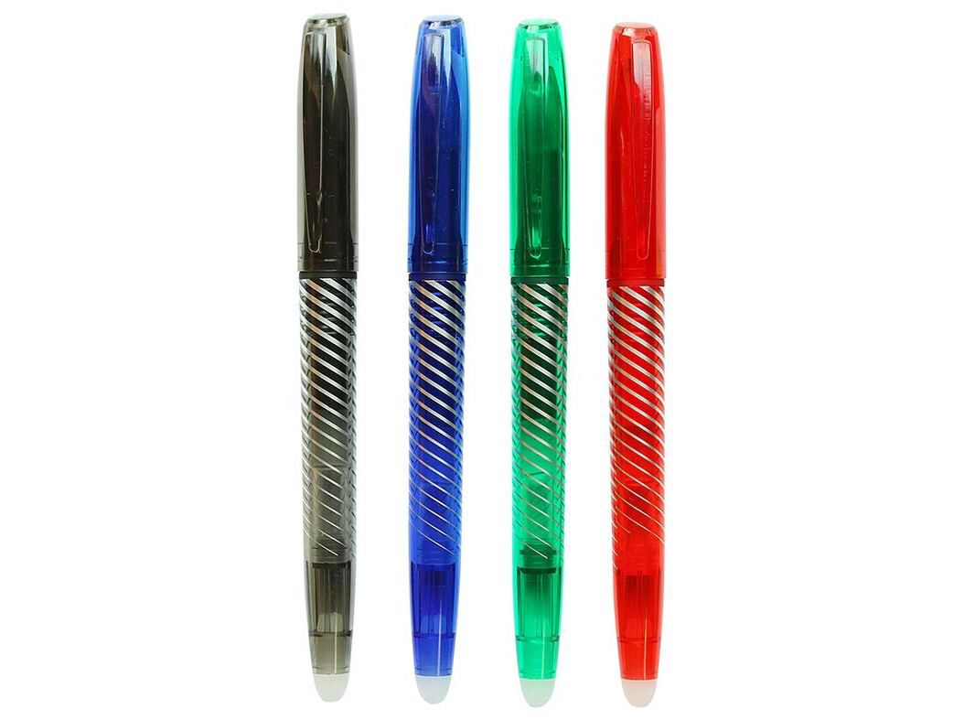 CONJUNTO DE 4 CANETAS GEL AUCHAN APAG&Aacute;VEL image number 2