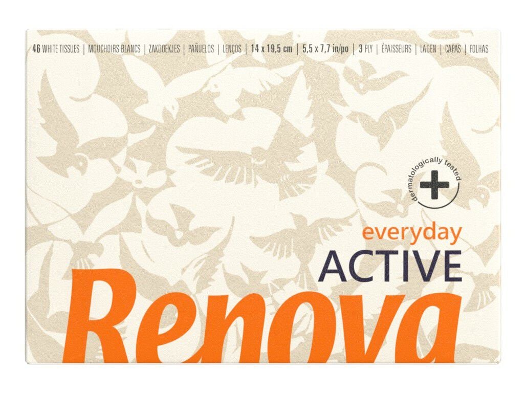 LEN&Ccedil;OS RENOVA FACIAIS MINI ACTIVE BRANCO image number 0