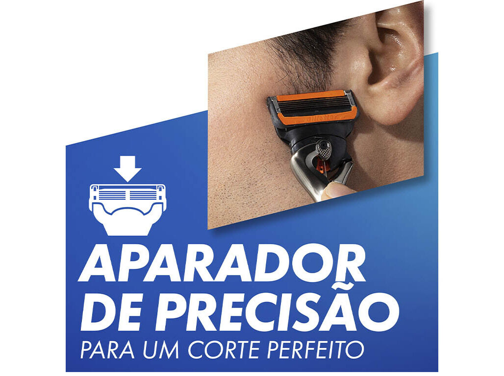 M&Aacute;QUINA DE BARBEAR COM 1 RECARGA DE L&Acirc;MINA PROGLIDE POWER GILLETTE image number 1