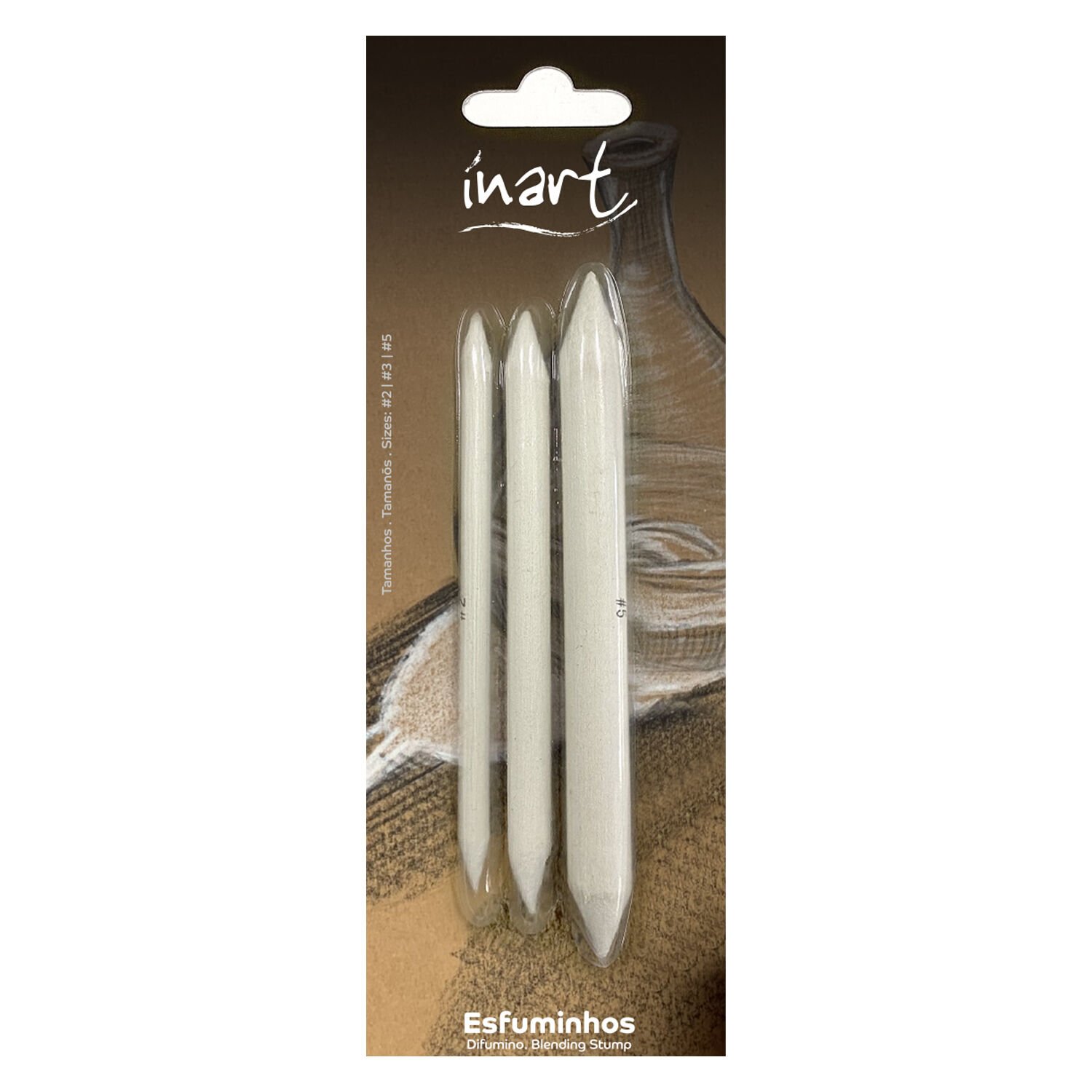 BLISTER ESFUMINHO INART 3 UNIDADES