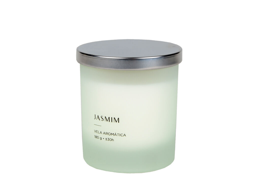 VELA EM COPO VIDRO MANULENA JASMIM 180G