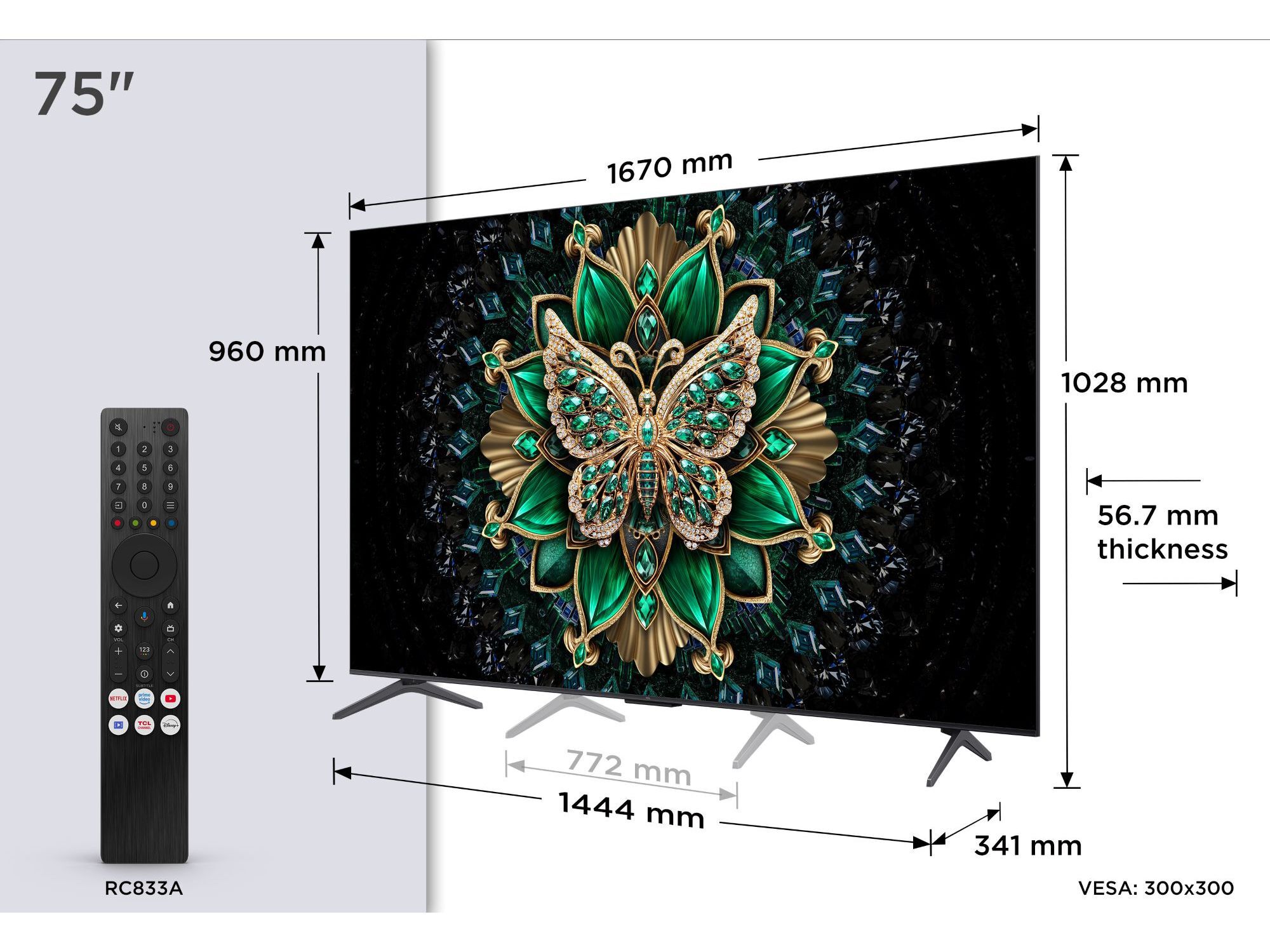 TV MINI LED TCL 75C6K (75'' 4K SMART TV GOOGLE 189CM) image number 7
