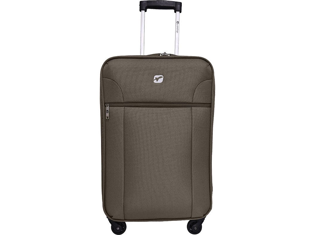 MALA DE CABINE FLEX&Iacute;VEL AIRPORT KAKI 4 RODAS 55X33X20CM