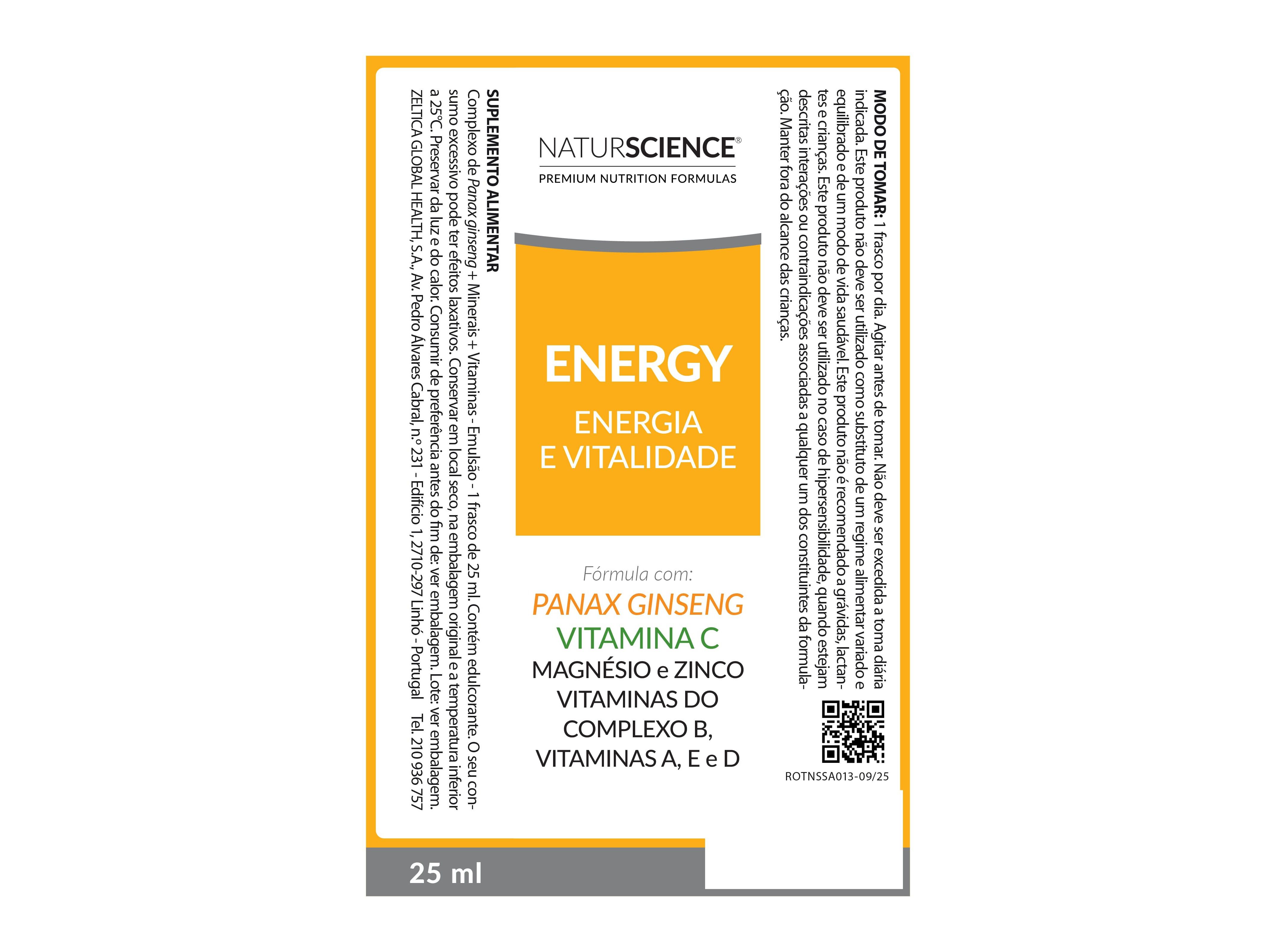 SUPLEMENTO NATURSCIENCE ENERGY 25X5ML image number 2