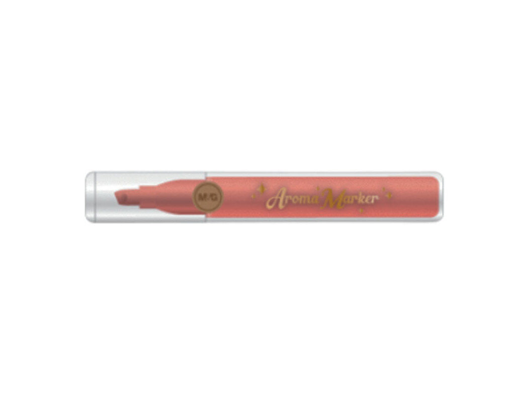 SUBLINHADOR PERFUMADO ROSAS M&G COM GLITTER COR VERMELHO
