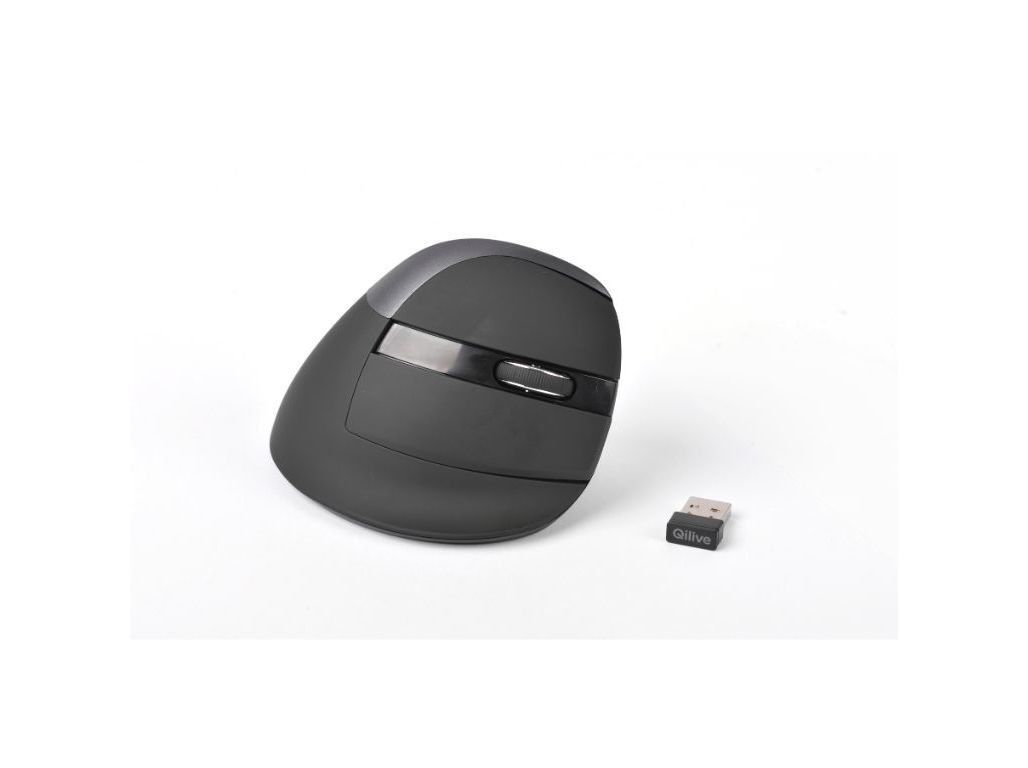 RATO ERGON&Oacute;MICO SEM FIO QILIVE PRETO image number 0