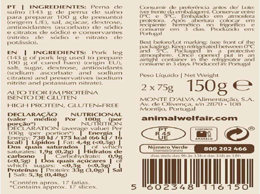 PRESUNTO FATIADO DAMATTA 150 GR image number 1