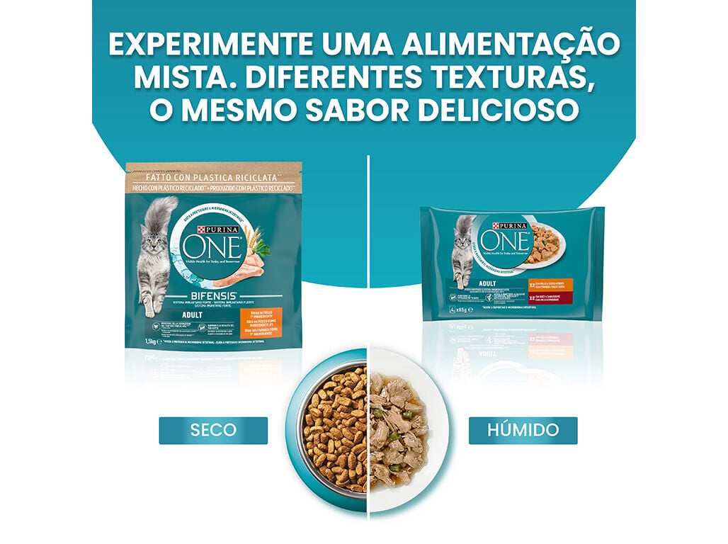 RA&Ccedil;&Atilde;O PARA GATO PURINA ONE ADULTO FRANGO 7.5KG image number 6