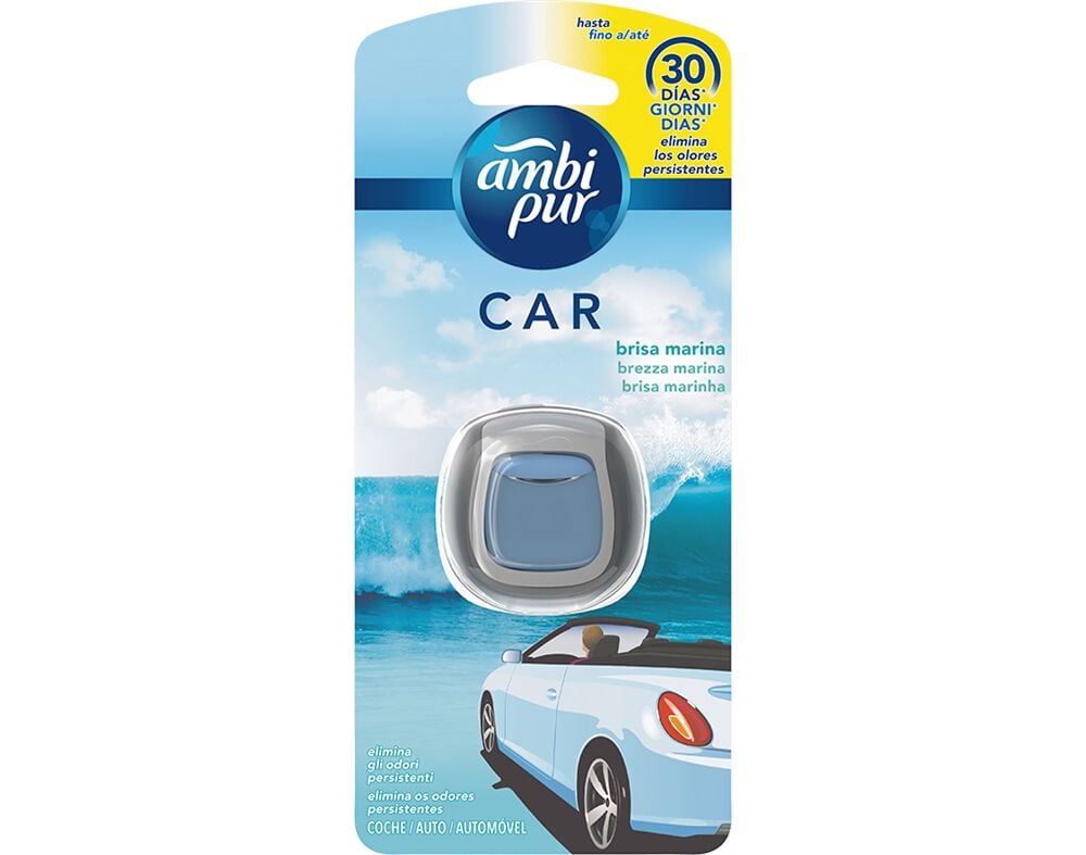 AMBIENTADOR AUTOM&Oacute;VEL AMBIPUR CLIP PARA VENTILADOR BRISA MARINHA 1 UNIDADE