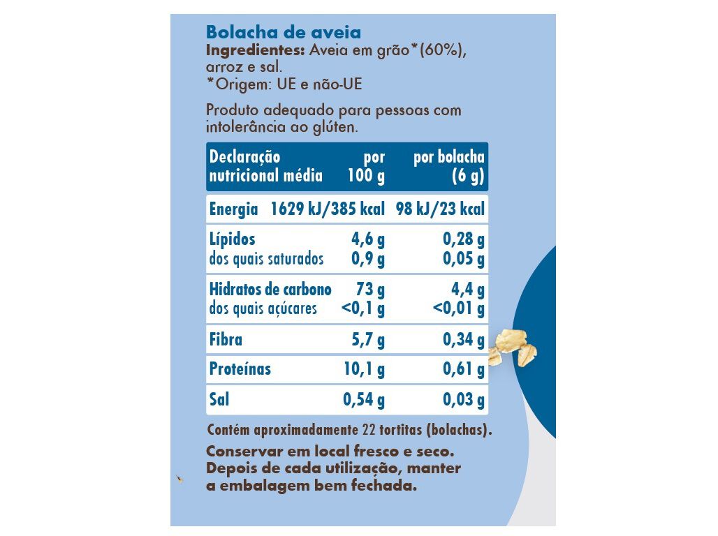 TORTITAS SALUTEM AVEIA 130 G image number 1