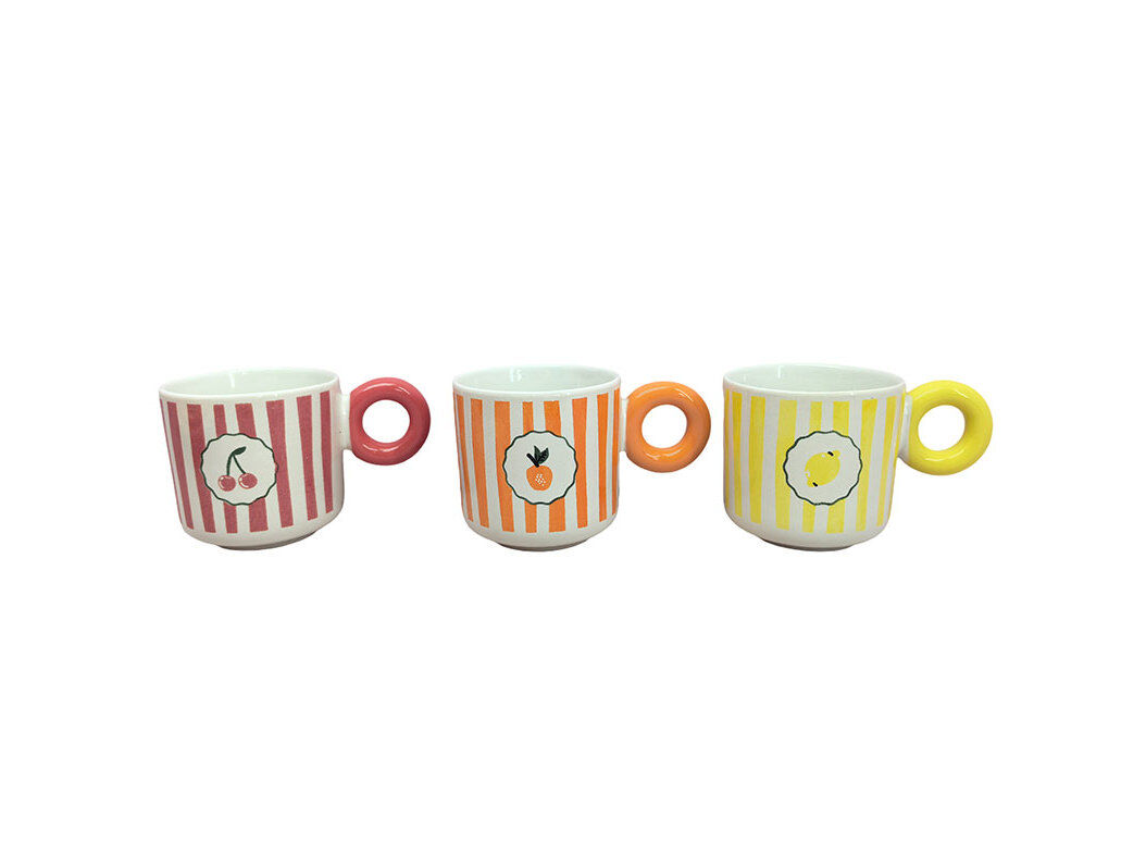 CONJUNTO DE 3 CH&Aacute;VENAS CAF&Eacute; GR&Eacute;S ACTUEL 15CL