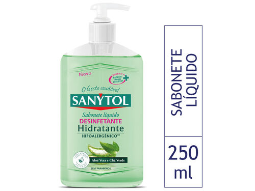 Sabonete Líquido Desinfetante Hidratante Sanytol 250ml image number 0