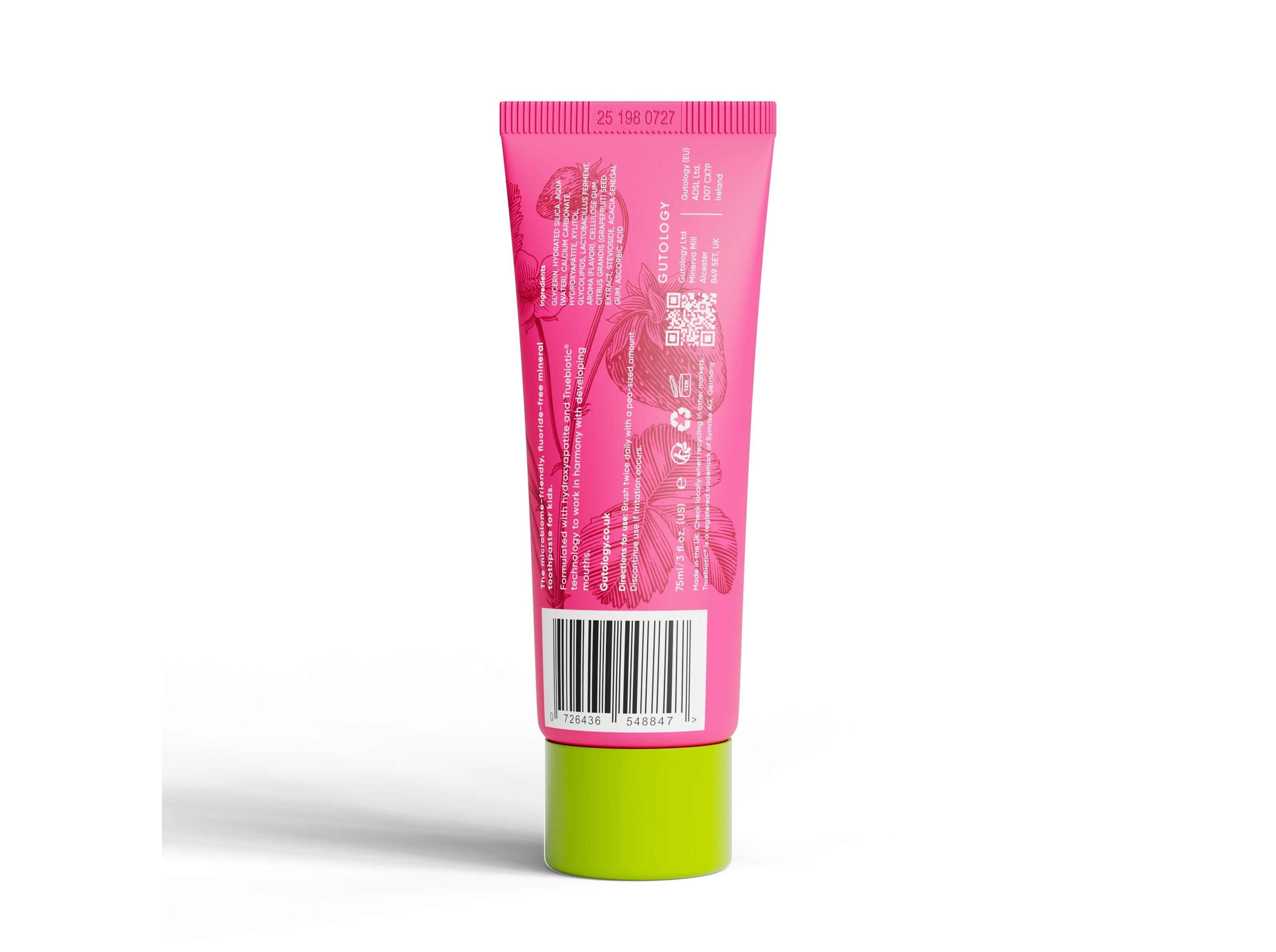 PASTA DENTES MINERAL GUTOLOGY KIDS MORANGO 75ML image number 1
