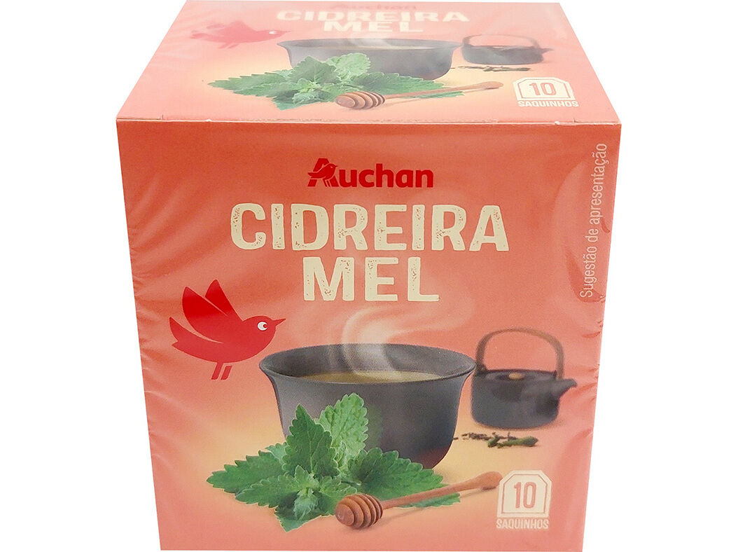 INFUS&Atilde;O AUCHAN CIDREIRA COM AROMA DE MEL 10 SAQUETAS