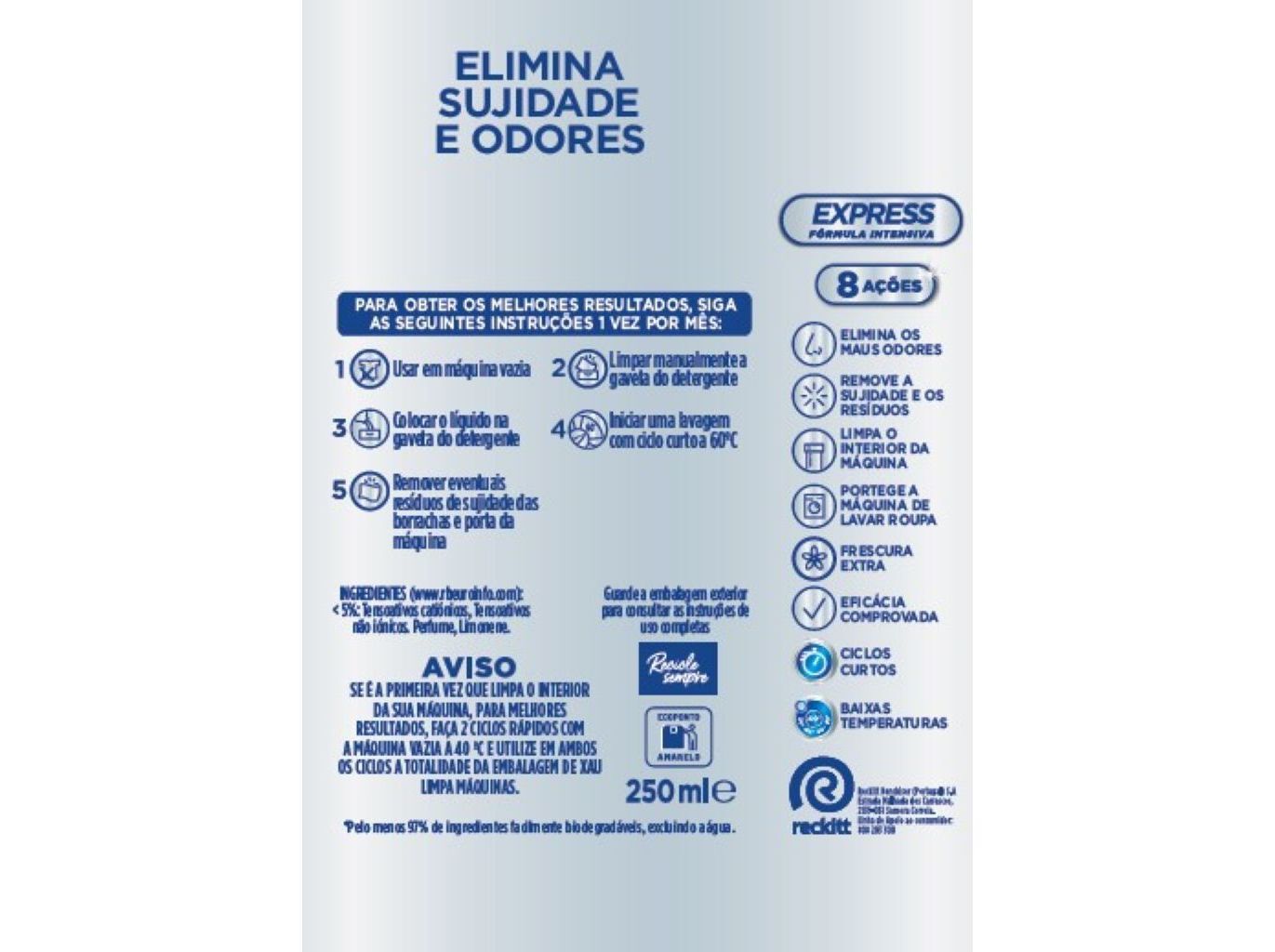 DETERGENTE ROUPA M&Aacute;QUINA XAU+VANISH 105D + L. M&Aacute;QUINA 250ML image number 2