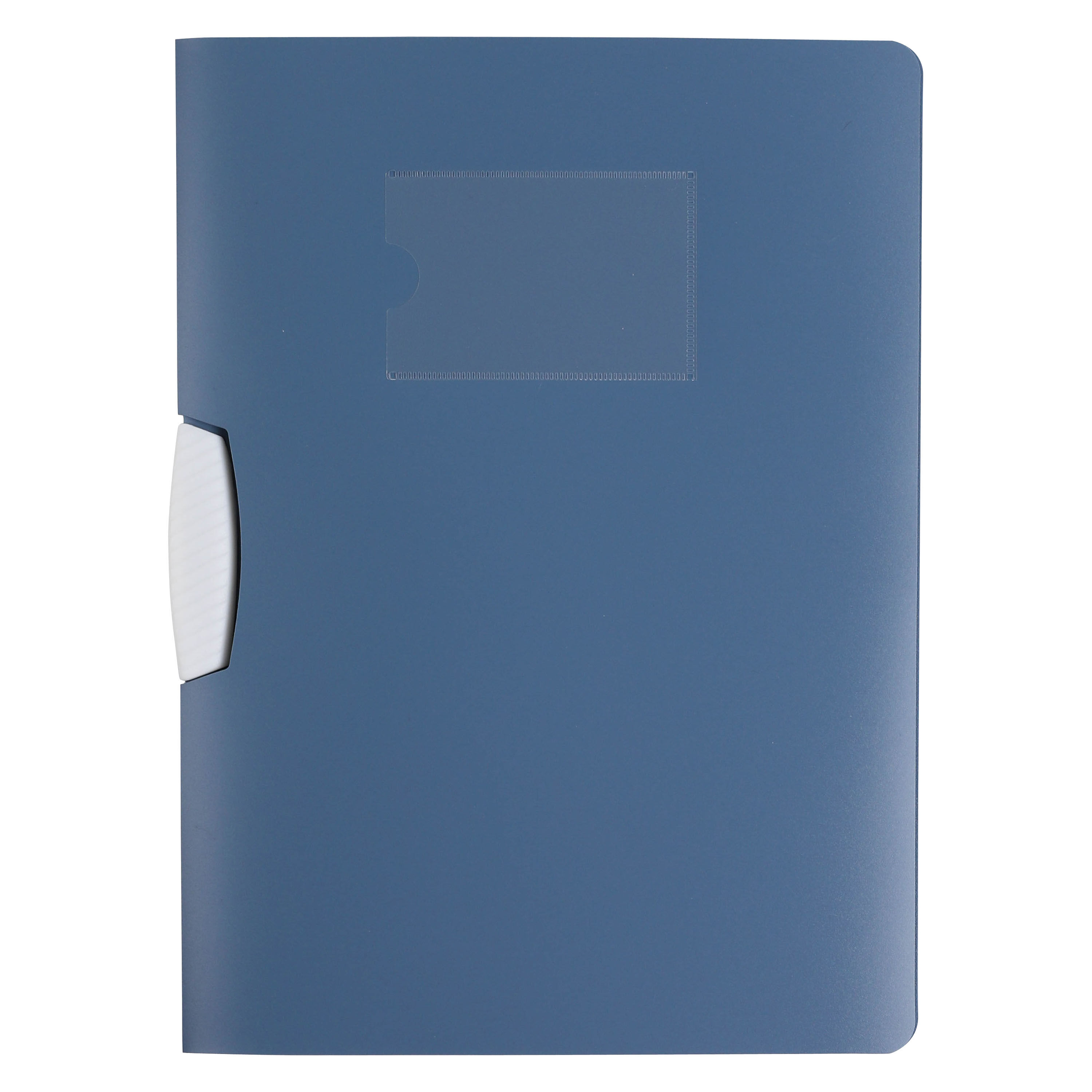 CAPA A4 COM CLIP AUCHAN AZUL POLIPROPILENO RECICLADO image number 1