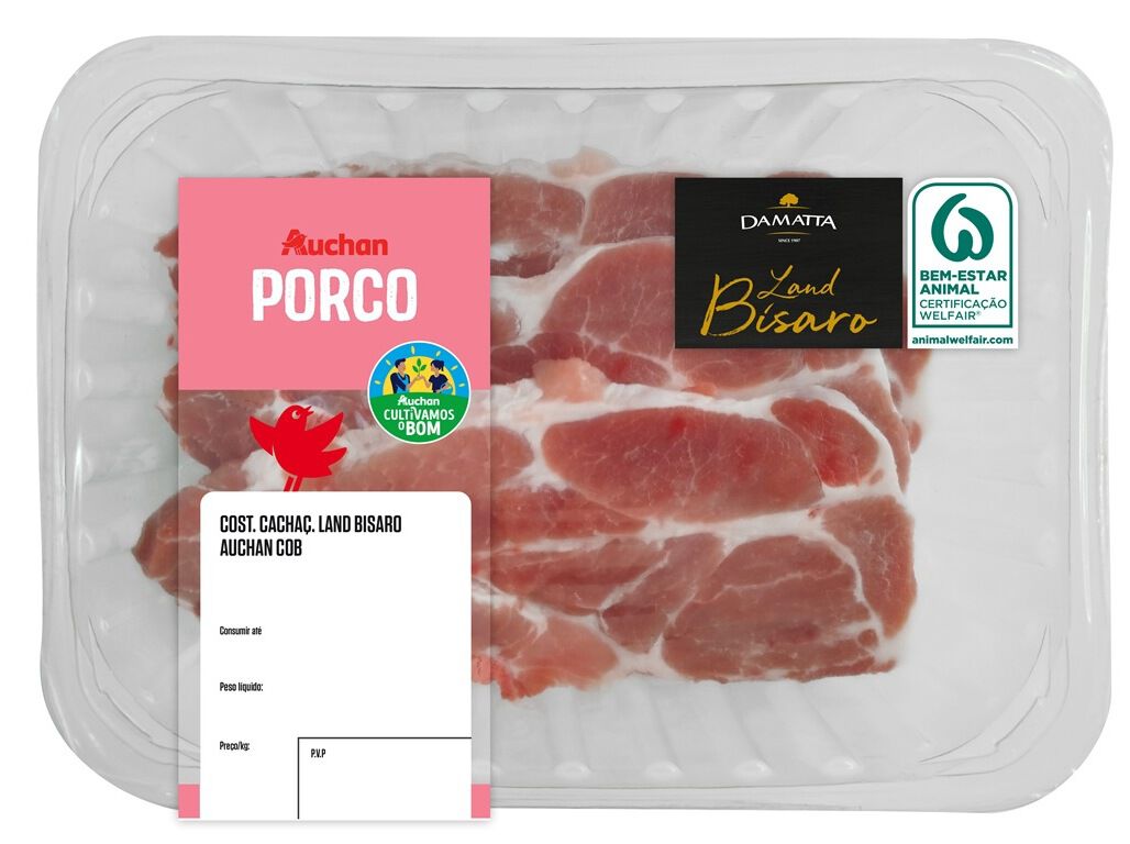 COSTELETA CACHA&Ccedil;O DE PORCO LAND BISARO AUCHAN CULTIVAMOS O BOM KG image number 0