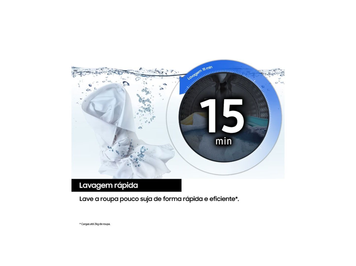 M&Aacute;QUINA LAVAR ROUPA SAMSUNG WW80FG3M05AWEP - BRANCO A 8 KG image number 5