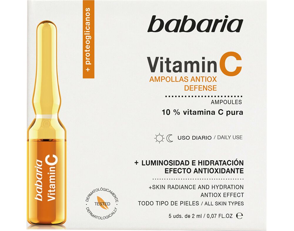 AMPOLAS FACIAIS VITAMINA C BABARIA 10 ML image number 0
