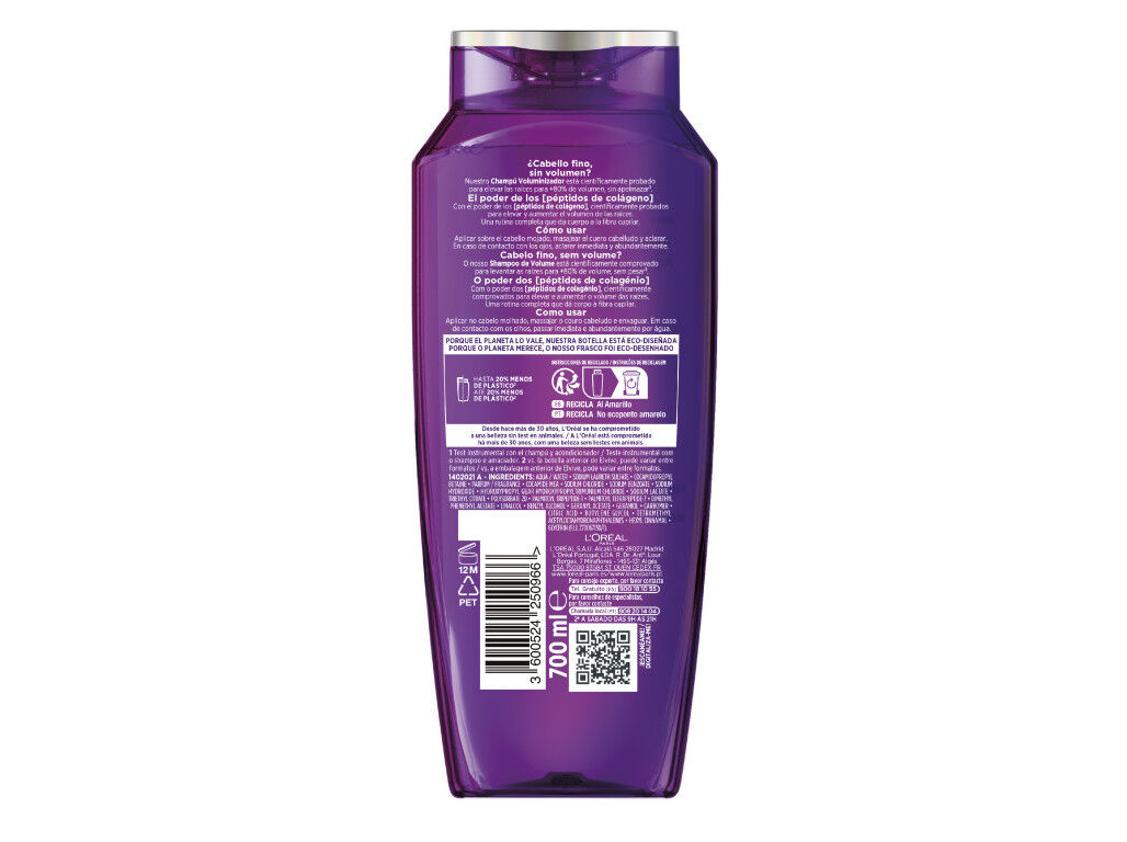 CHAMP&Ocirc; ELVIVE COLLAGEN LIFTER 700ML image number 1