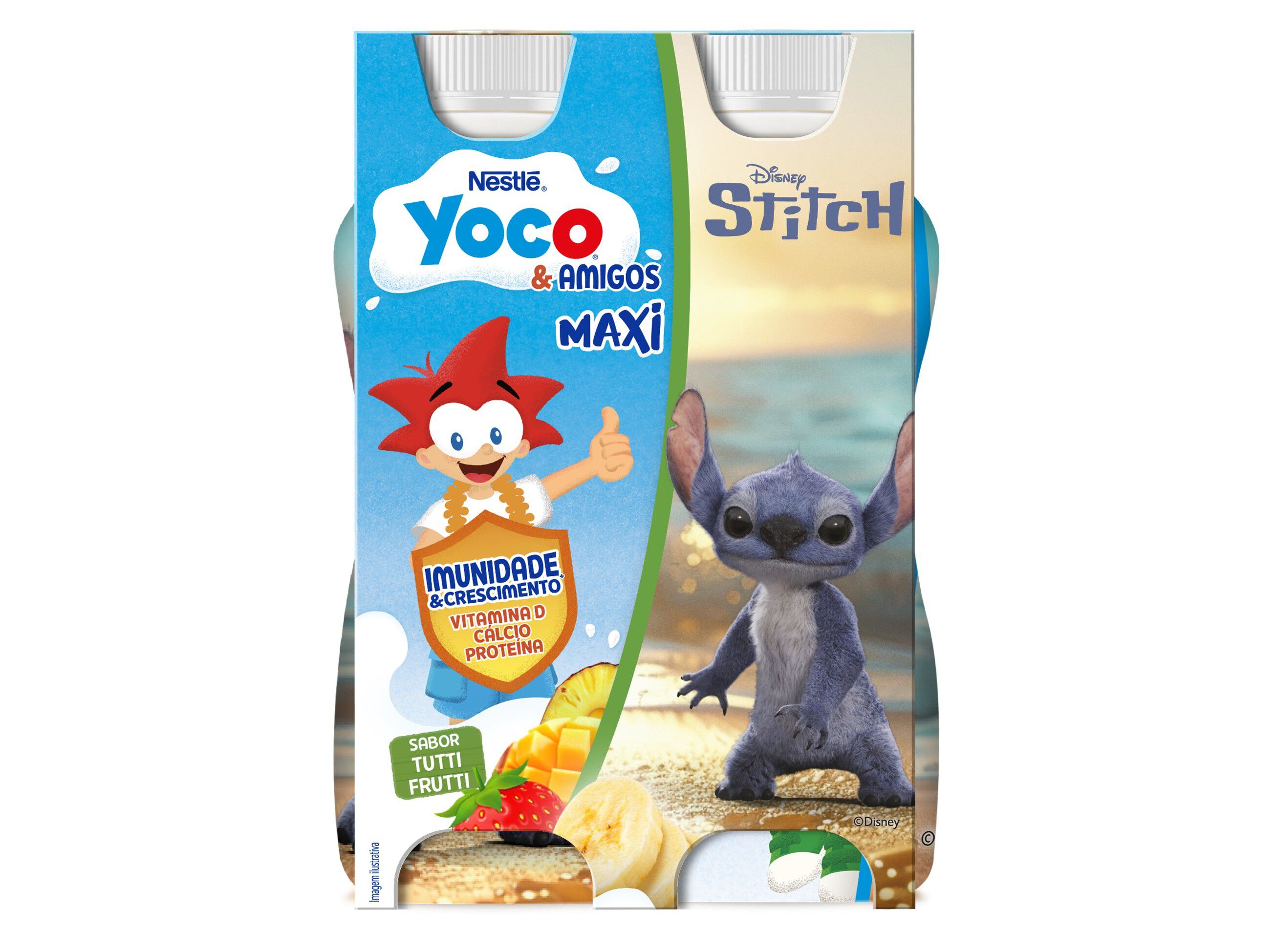 IOGURTE LIQUIDO YOCO MAXI TUTTI FRUTTI 4X160G image number 1