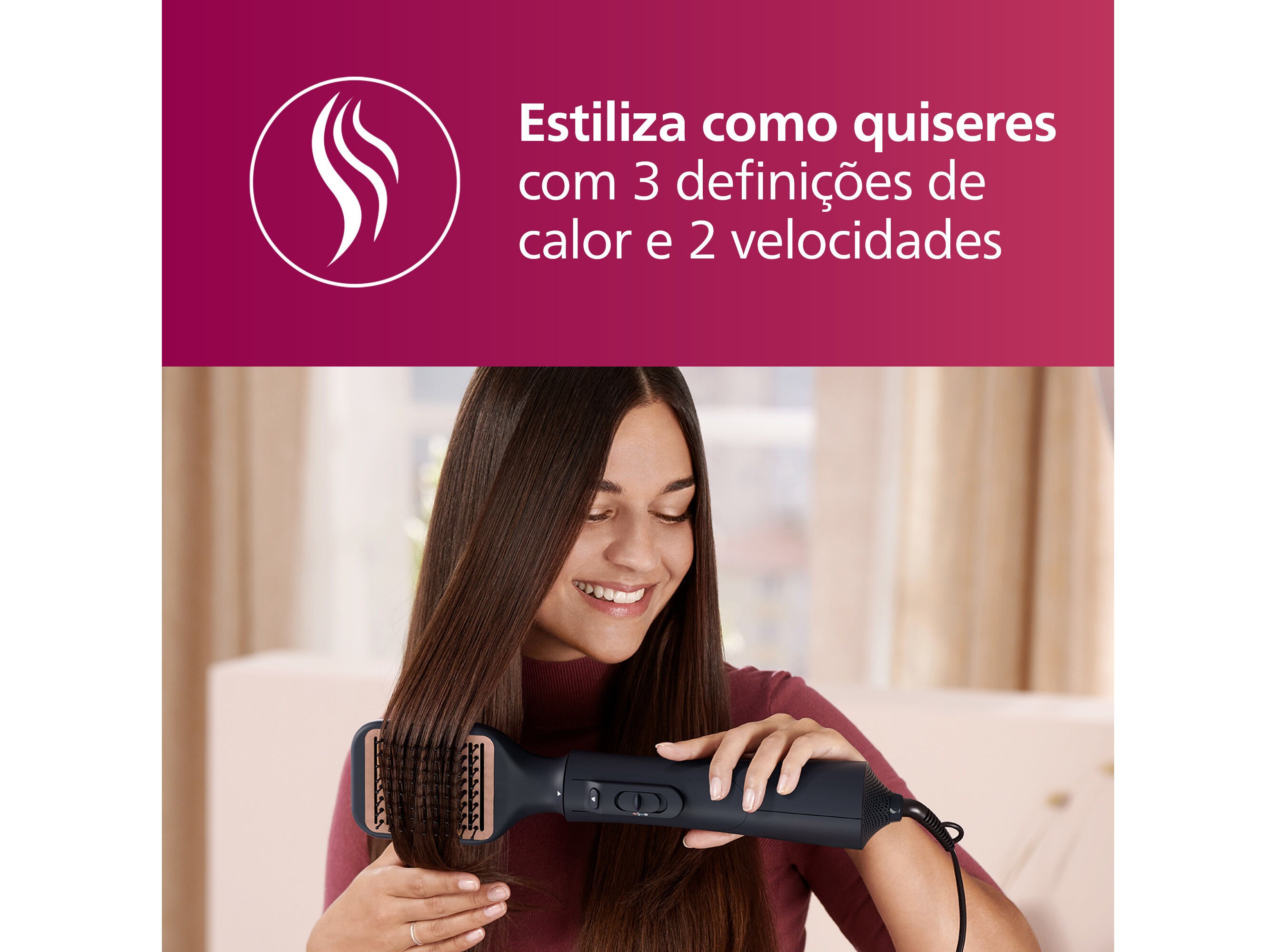 MODELADOR DE CABELO PHILIPS BHA530/00 MULTIFUN&Ccedil;&Otilde;ES 5 EM 1 image number 4