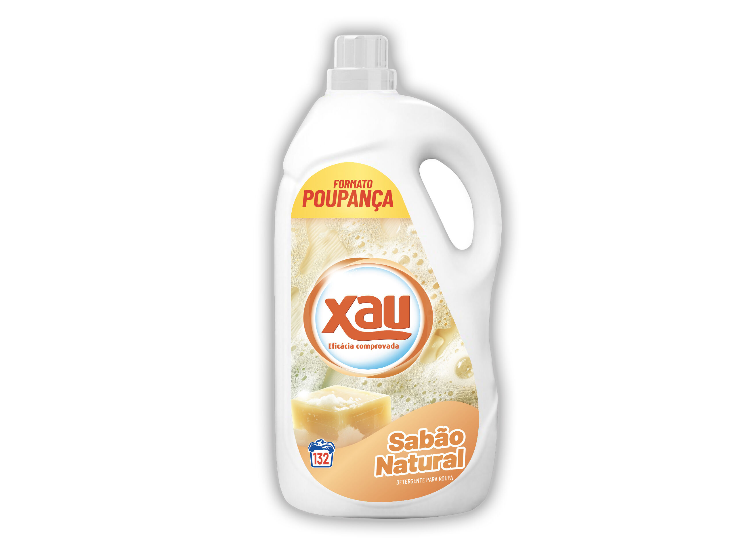 DETERGENTE ROUPA M&Aacute;QUINA L&Iacute;QUIDO XAU SABAO NATURAL 132D image number 0
