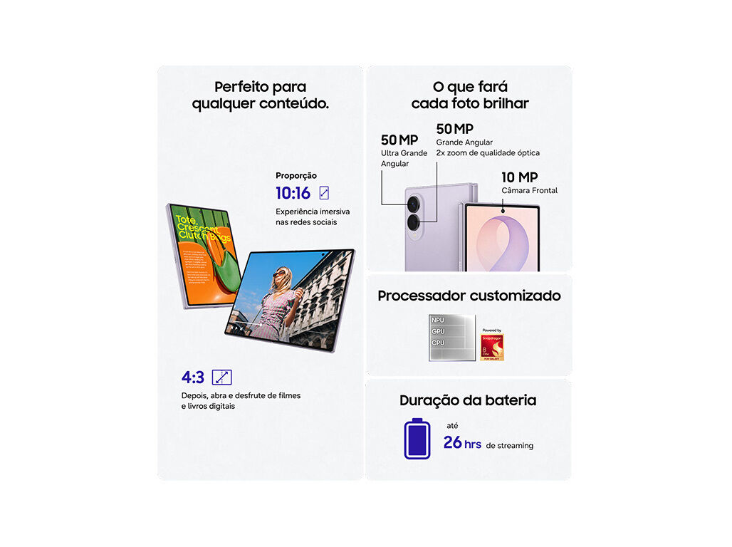 SMARTPHONE SAMSUNG GALAXY Z FOLD8 512GB LAVANDA image number 2