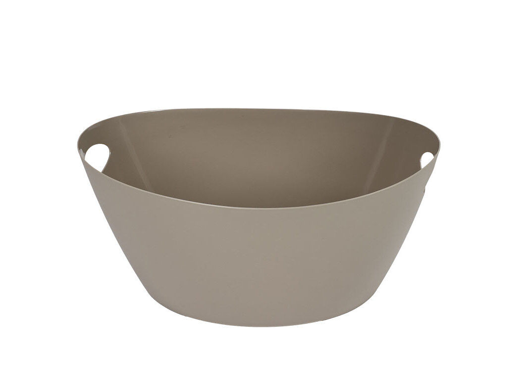 CESTO ROUPA ACTUEL PL&Aacute;STICO CINZA P4