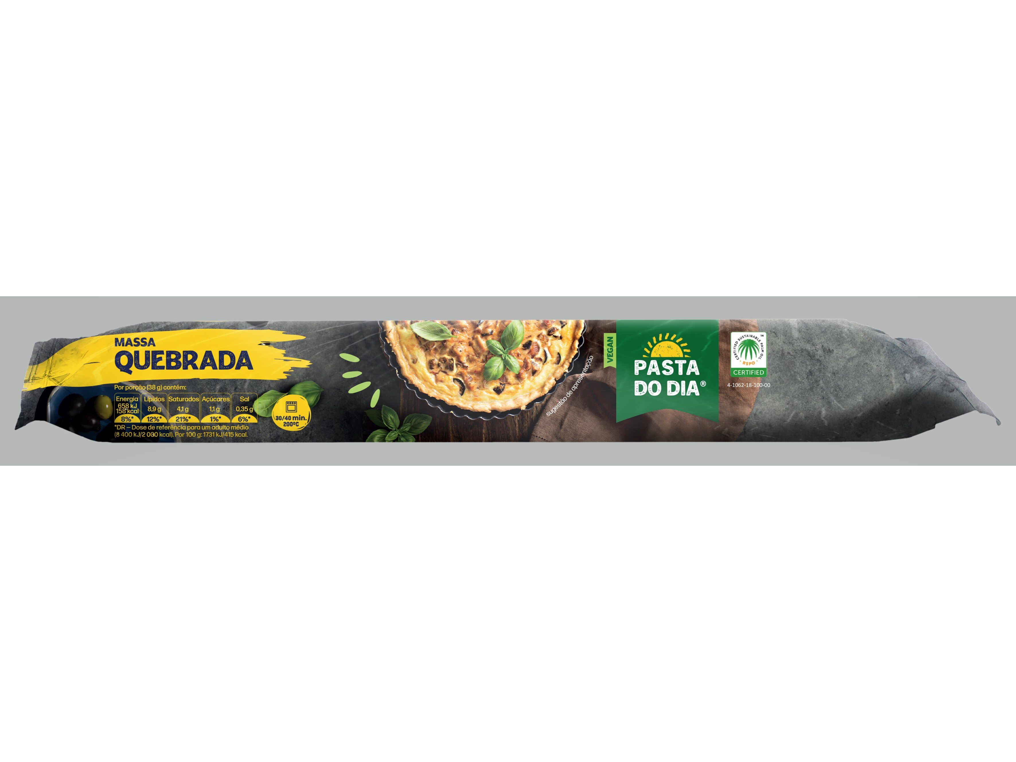 MASSA QUEBRADA PASTA DO DIA 230G image number 0