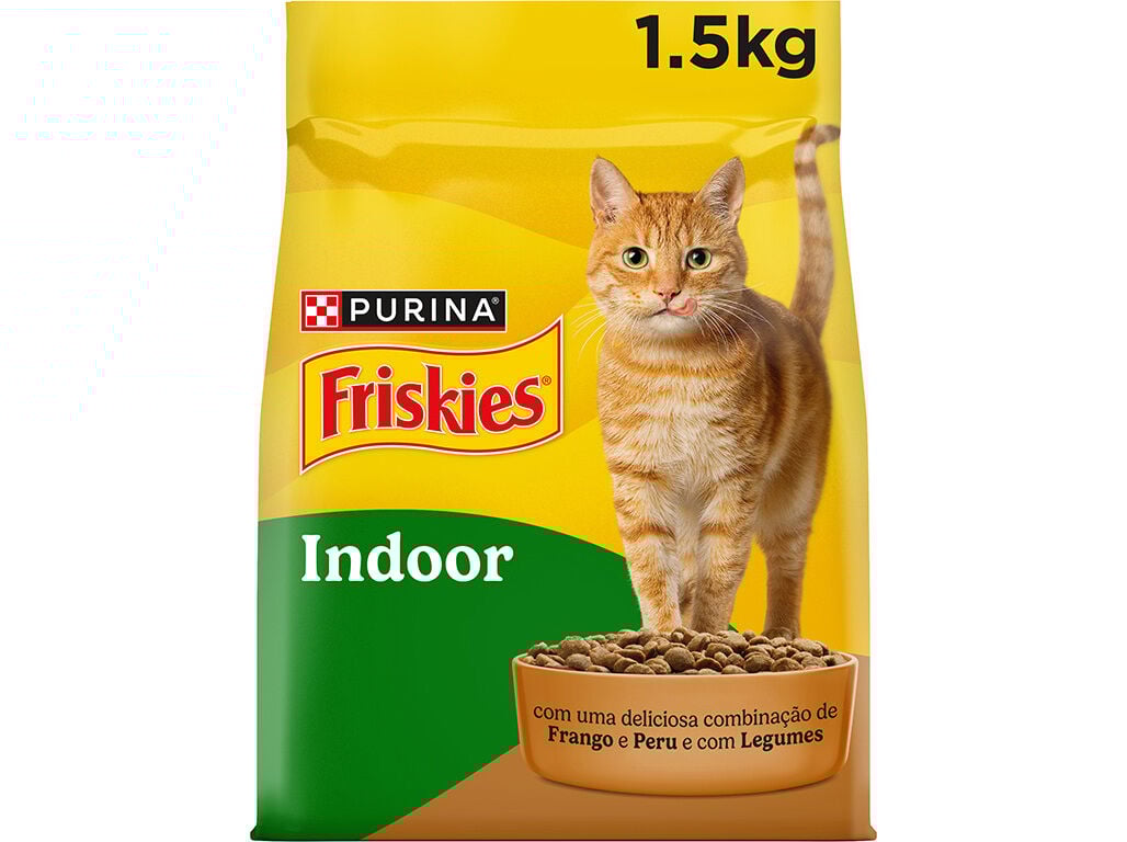 RA&Ccedil;&Atilde;O PARA GATO FRISKIES GATOS INTERIOR 1.5KG